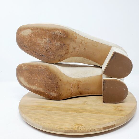 Everlane The Day Heel Shoes Womens‎ 6.5 Suede Leather Block Pump Italy - Picture 10 of 14